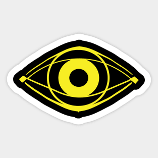 Glimpse of Gold Eye Sticker